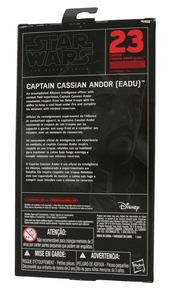 
                  
                    Diego Luna as Cassian Andor in Rogue One: A Star Wars Story (SWAU) Signed Black Series Action Figure with Character Name
                  
                