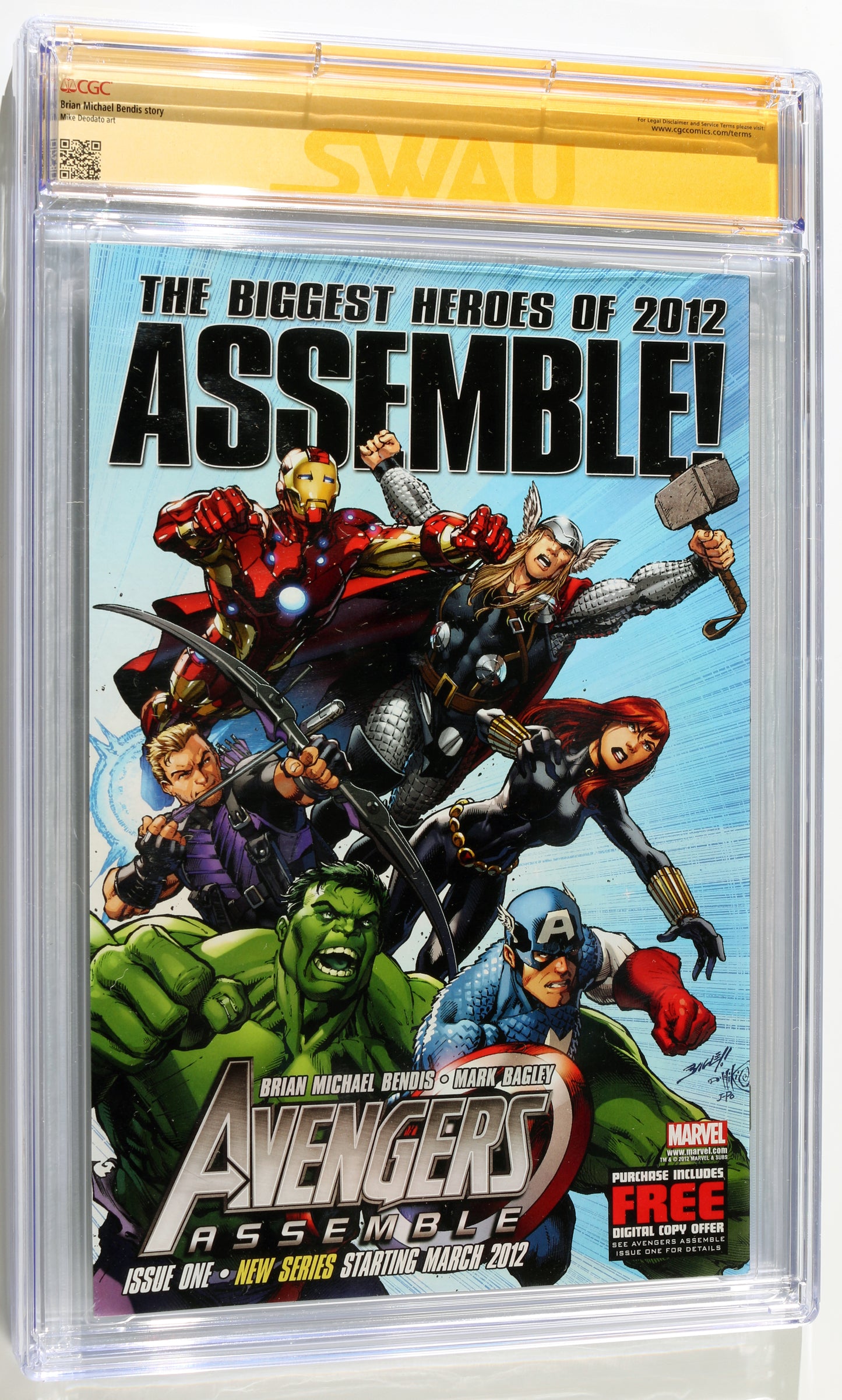 
                  
                    New Avengers #21 - Signed by Jeremy Renner as Hawkeye from The Avengers (SWAU CGC Signature Series 9.2) 2023
                  
                