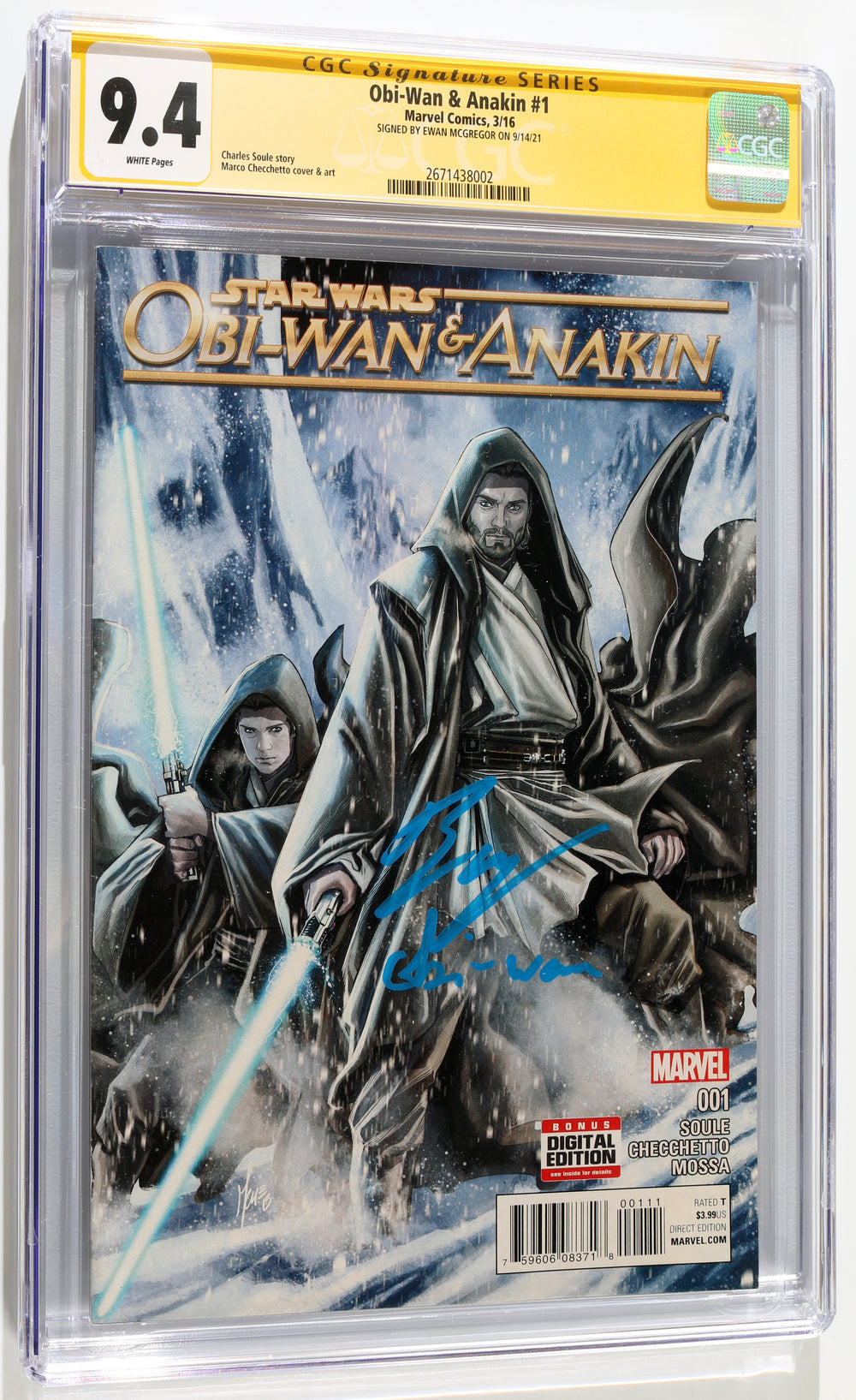 Star Wars: Obi-Wan & Anakin #1 - Signed by Ewan McGregor as Obi-Wan Kenobi from Star Wars (CGC Signature Series 9.4) 2021 with Character Name