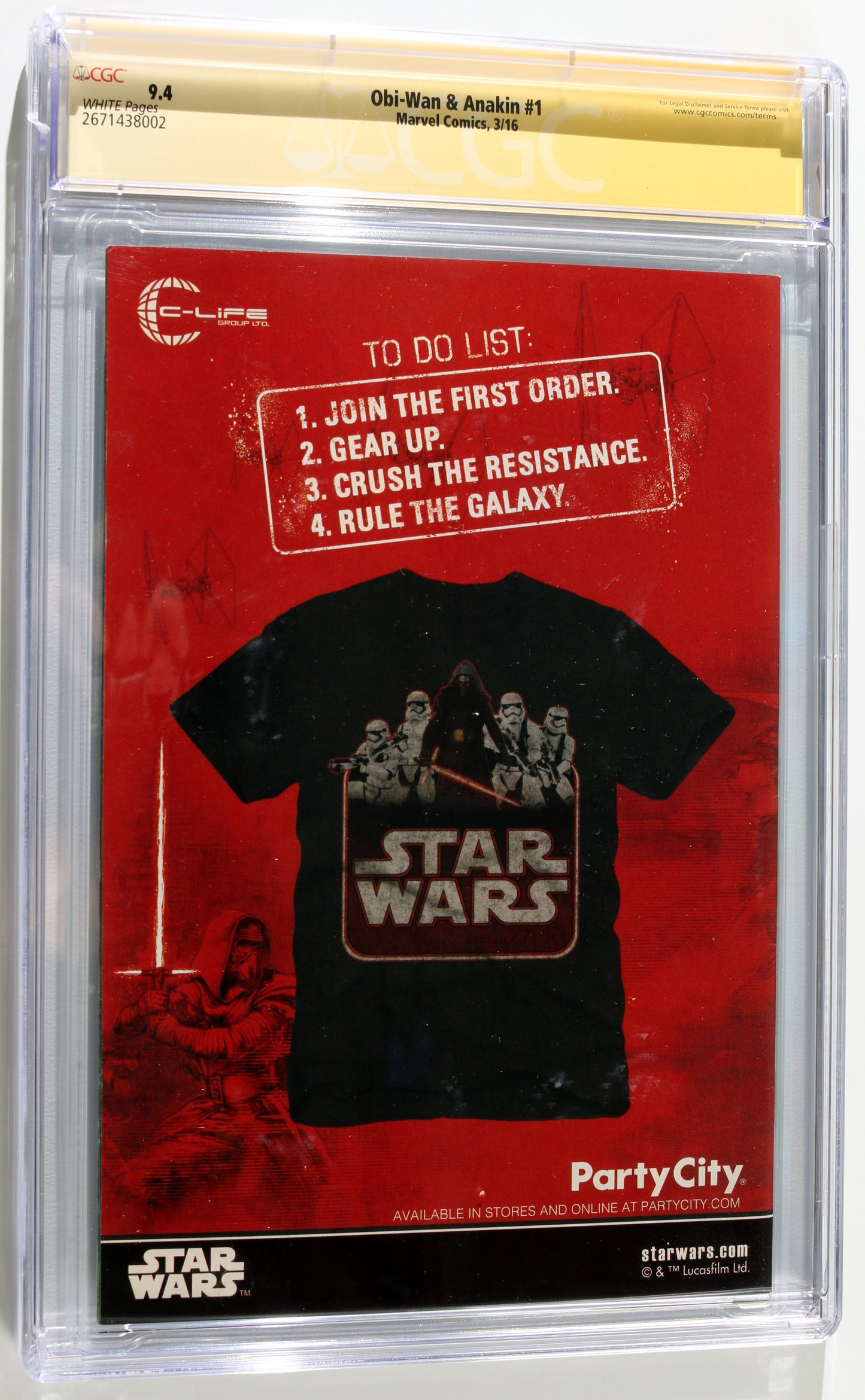 
                  
                    Star Wars: Obi-Wan & Anakin #1 - Signed by Ewan McGregor as Obi-Wan Kenobi from Star Wars (CGC Signature Series 9.4) 2021 with Character Name
                  
                