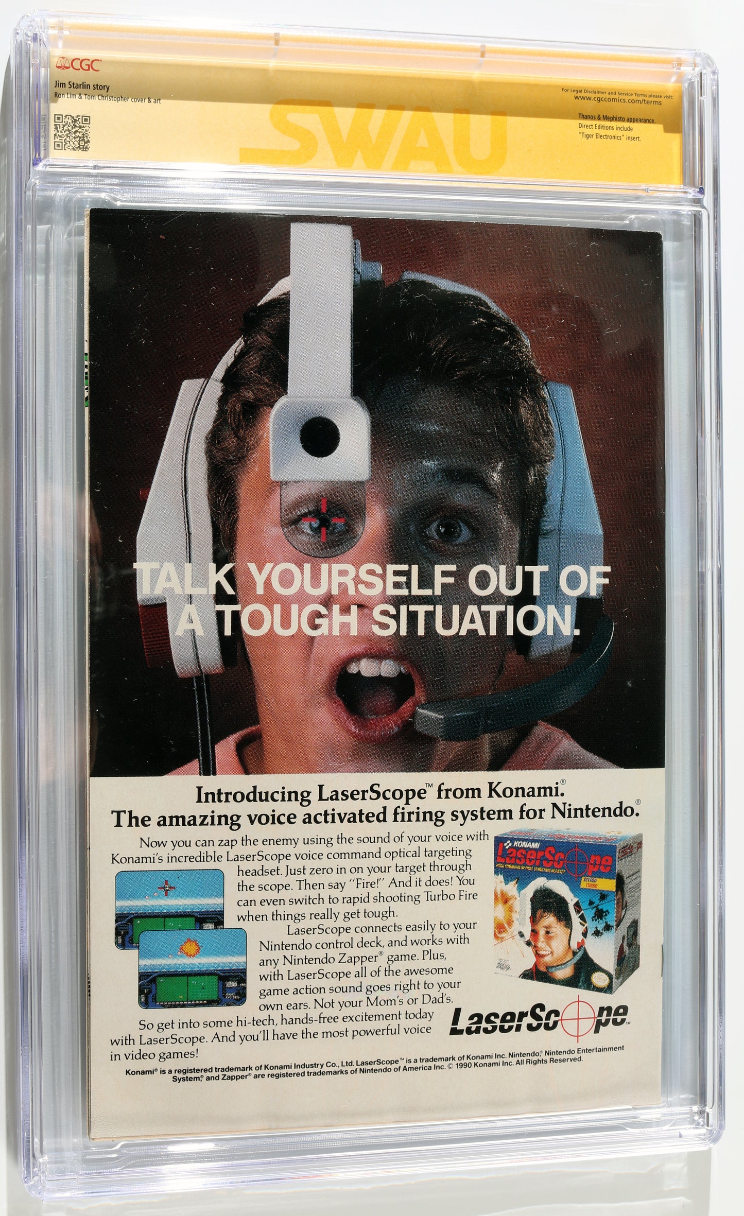 
                  
                    Silver Surfer #v3 #45 - Signed by Josh Brolin as Thanos from Avengers: Endgame (SWAU CGC Signature Series 9.0) 1991
                  
                