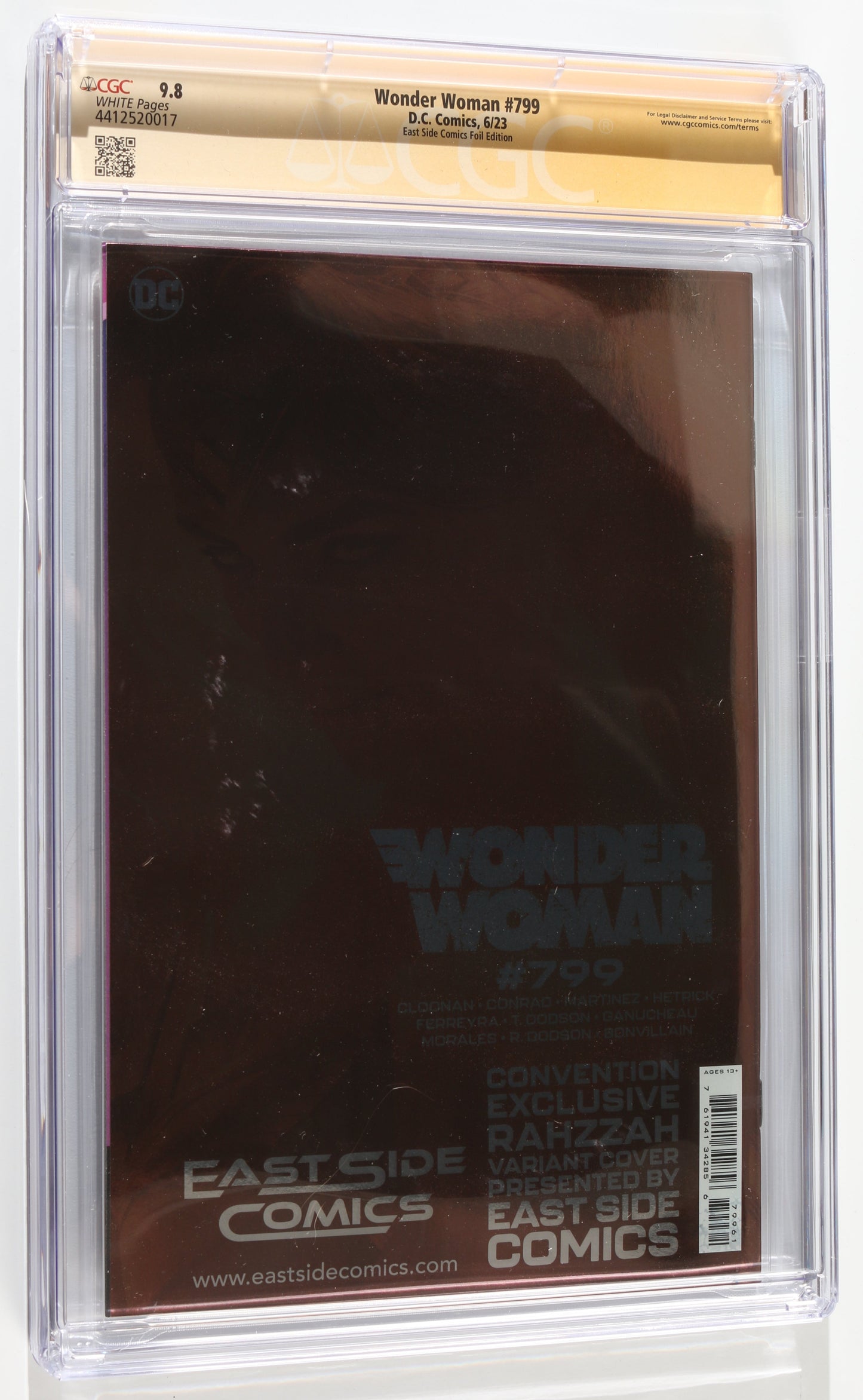 
                  
                    Wonder Woman #799 - Signed by Lynda Carter as Wonder Woman from Wonder Woman TV Show (CGC Signature Series 9.8) 2024
                  
                