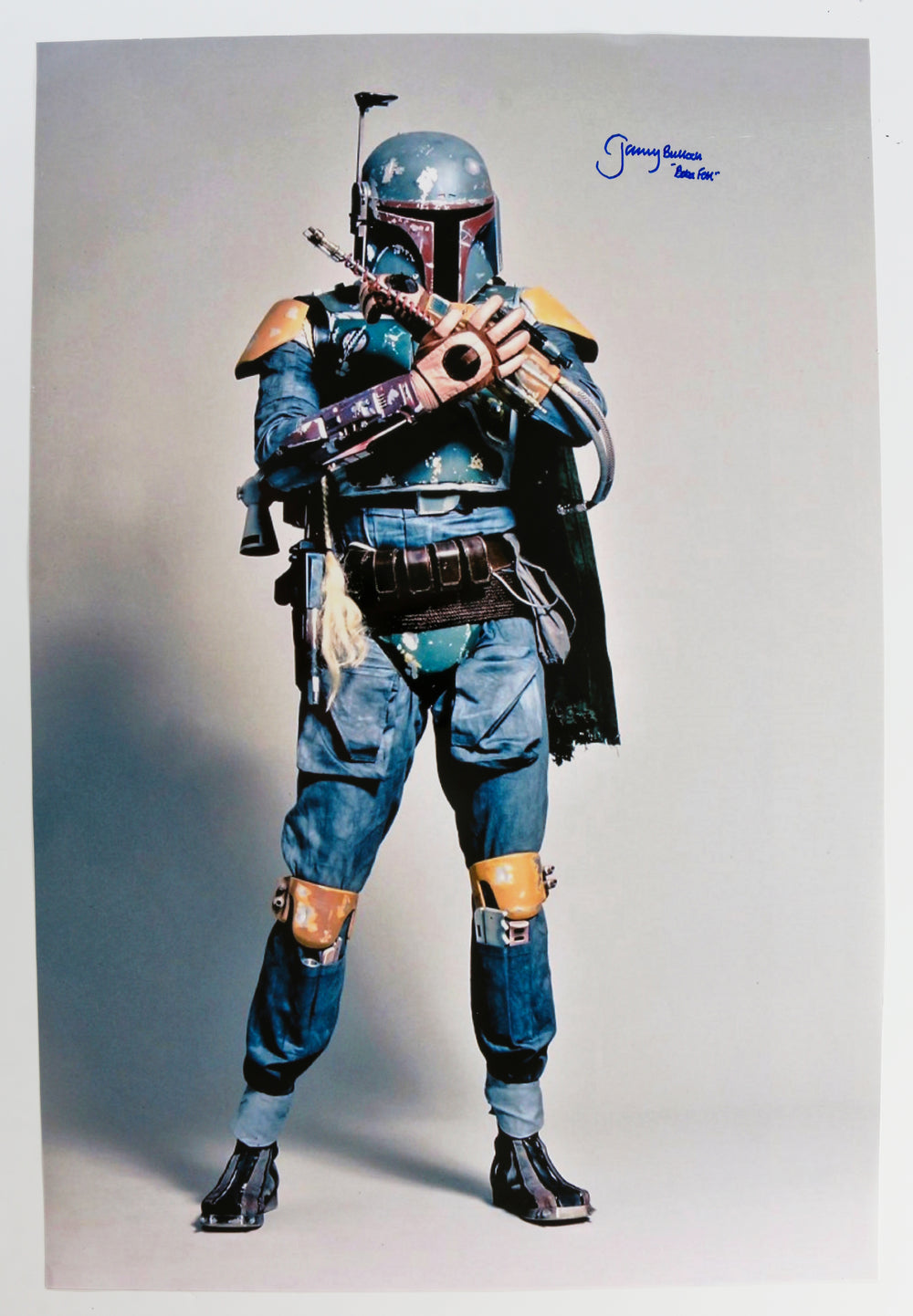 Jeremy Bulloch as Boba Fett in Star Wars: The Empire Strikes Back Signed 20x30 Poster