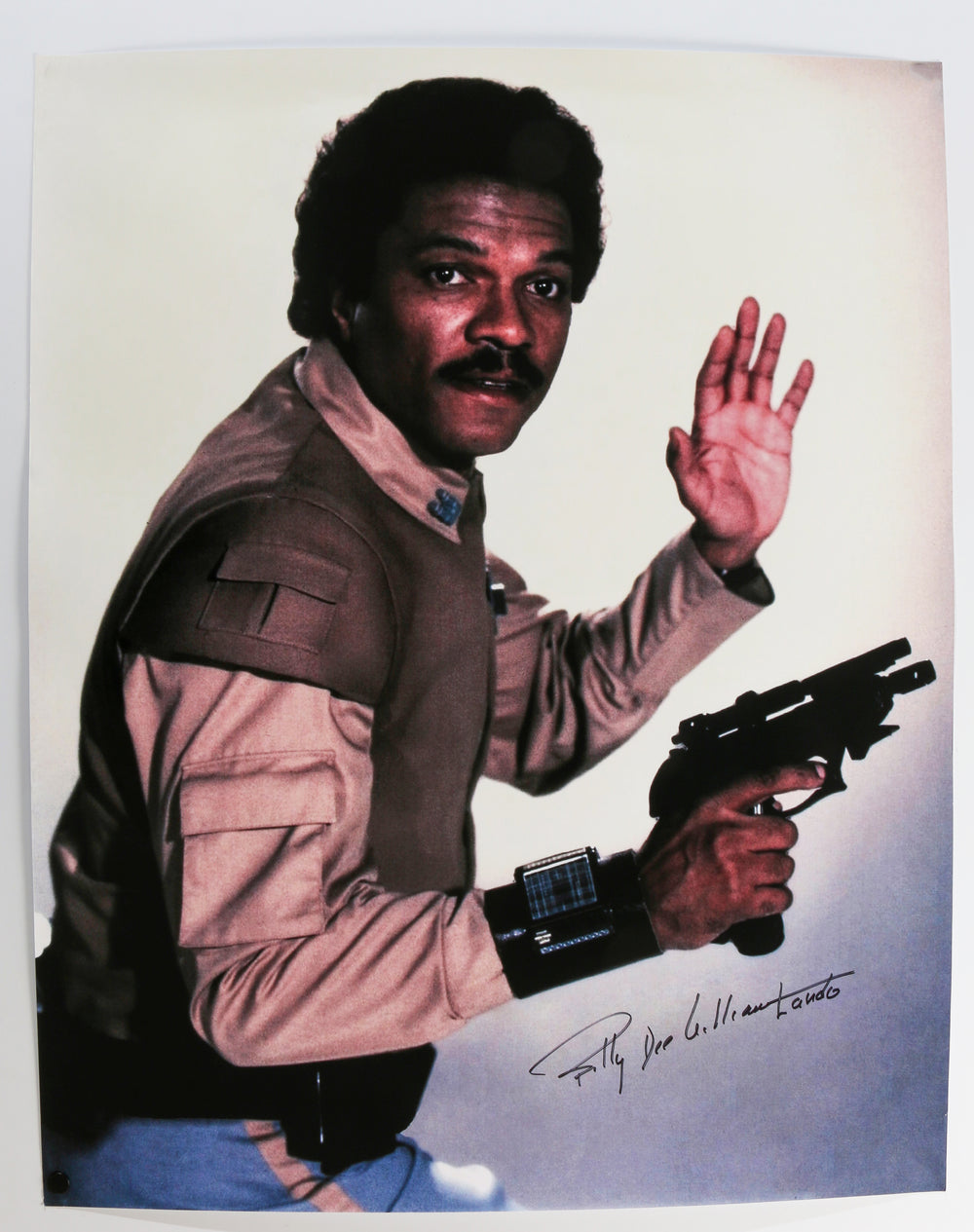 Billy Dee Williams as Lando in Star Wars: Return of the Jedi (Beckett Witnessed) Signed 24x30 Poster with Character Name