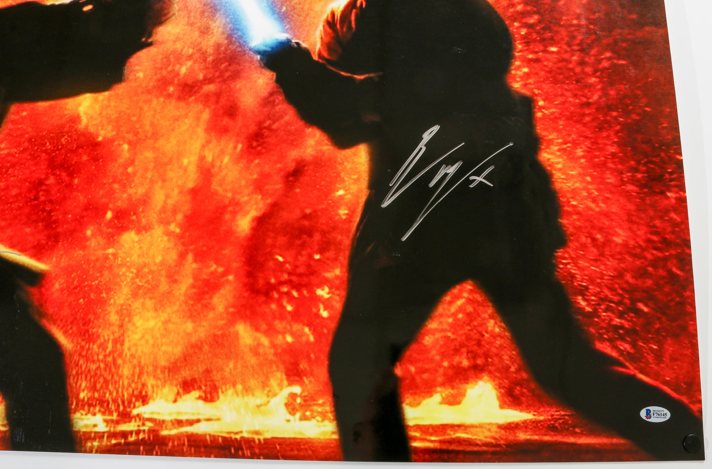 
                  
                    Ewan McGregor as Obi-Wan Kenobi vs. Hayden Christensen as Anakin Skywalker in Star Wars Episode III: Revenge of the Sith Signed 36x24 Poster with Character Name
                  
                