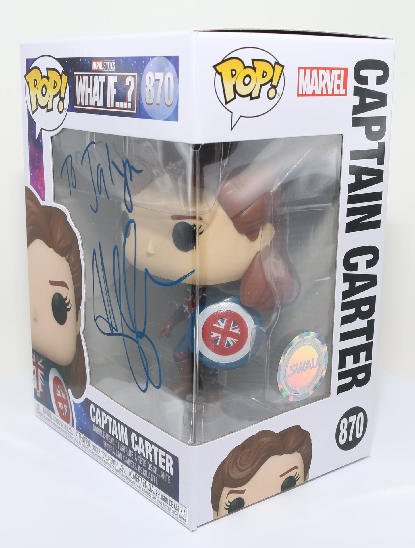 
                  
                    Hayley Atwell as Captain Carter in Marvel's What If...? (SWAU) Signed Funko POP! #870
                  
                