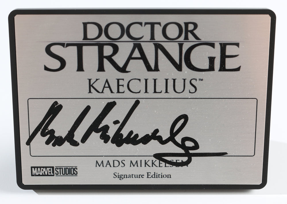 Mads Mikkelsen as Kaecilius in Doctor Strange Signed 2.5x3.5 Plaque