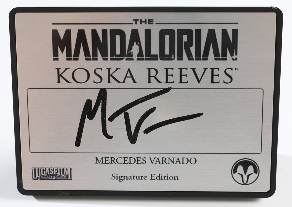 Mercedes Varnado as Koska Reeves in Star Wars: The Mandalorian Signed 2.5x3.5 Plaque