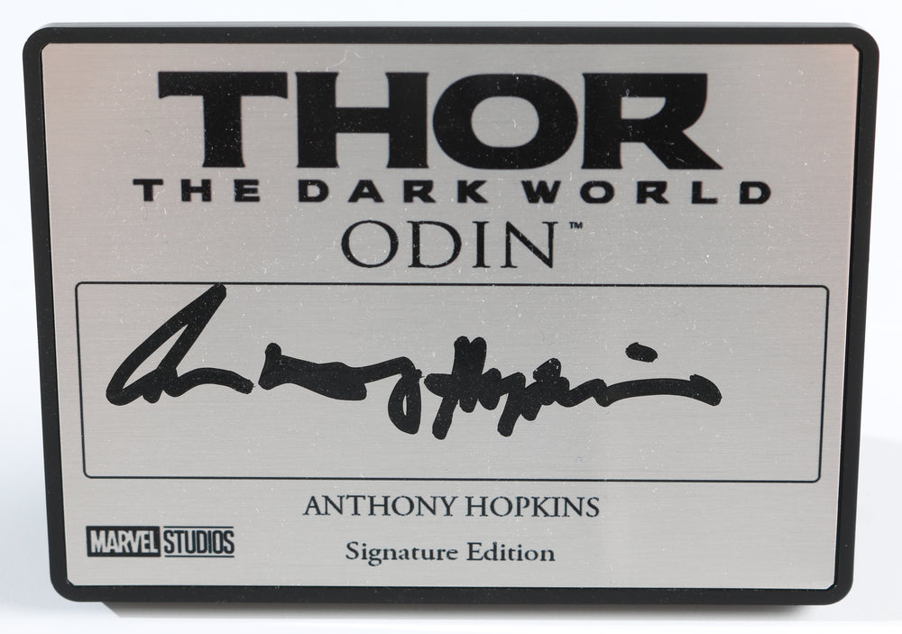 Anthony Hopkins as Odin in Thor: The Dark World (SWAU) Signed 2.5x3.5 Plaque