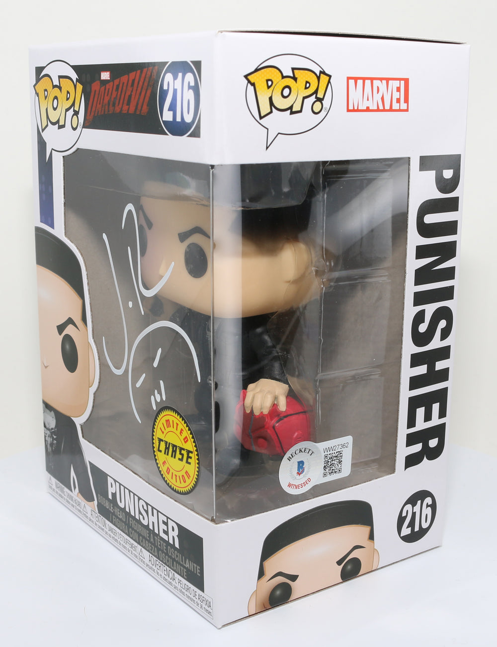 Store Punisher Autographed Funko Pop #216 Jon Bernthal Beckett