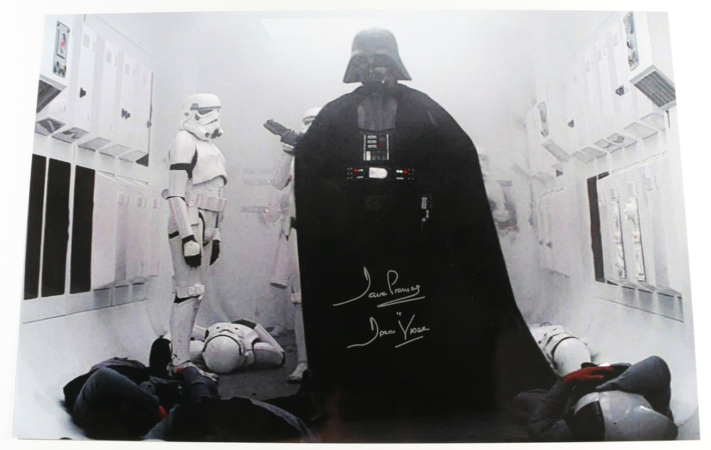 Dave Prowse as Darth in Star Wars: A New Hope Signed 20x30 Poster with Character Name