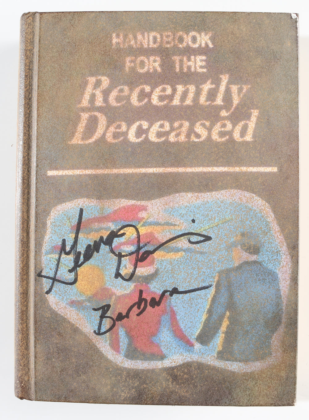 Geena Davis as Barbara Maitland in Tim Burton's Beetlejuice Signed Prop Replica Handbook for the Recently Deceased