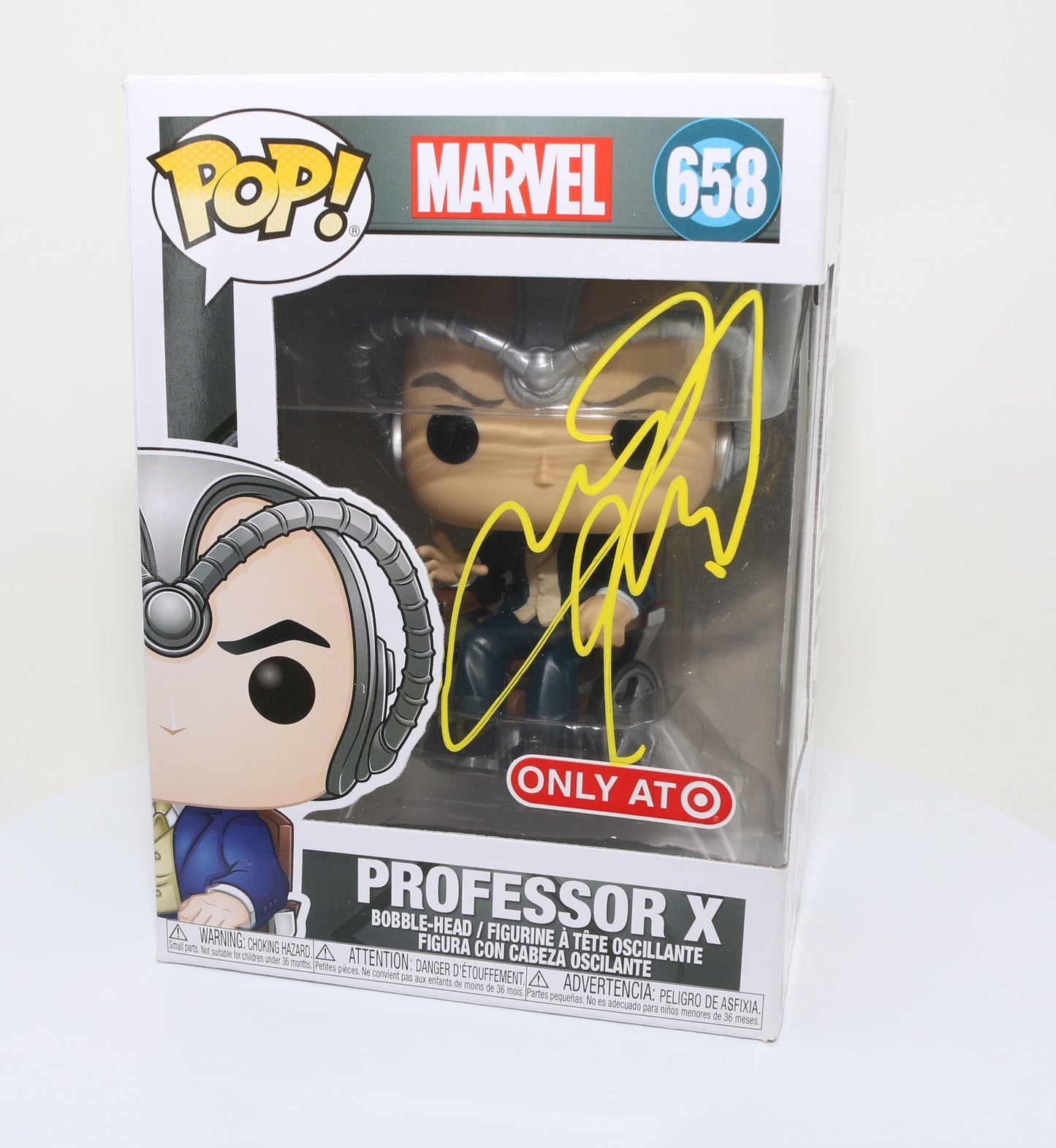 
                  
                    James McAvoy as Professor X in X-Men Target Exclusive (JSA) Signed Funko POP! #658
                  
                