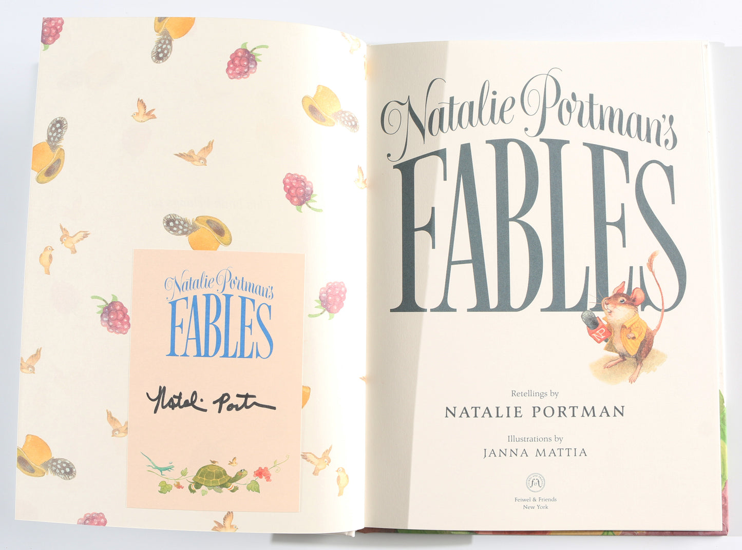 
                  
                    Natalie Portman's Fables Hardcover Children's Picture Book Signed by Natalie Portman
                  
                
