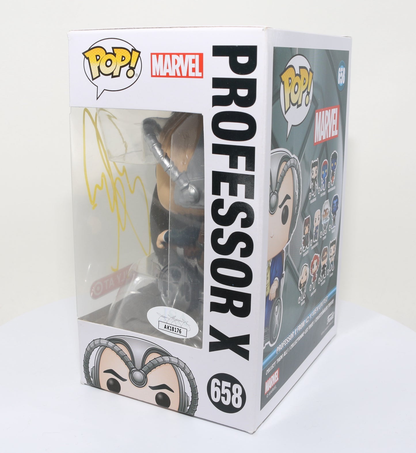 
                  
                    James McAvoy as Professor X in X-Men Target Exclusive (JSA) Signed Funko POP! #658
                  
                