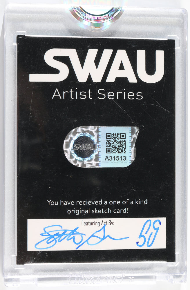 
                  
                    Corey Burton as Cad Bane in Star Wars: The Book of Boba Fett (Encapsulated) Signed SWAU Artist Series Trading Card by Seth Grooves
                  
                