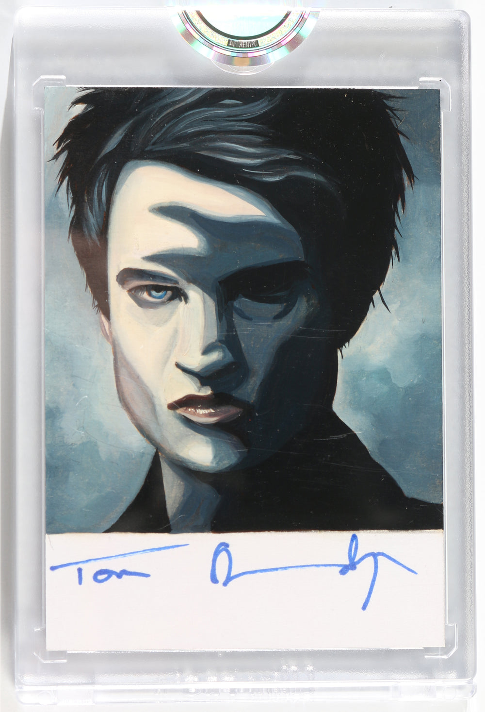 Tom Sturridge as Dream in The Sandman (Encapsulated) Signed SWAU Artist Series Trading Card by Jay Manchand