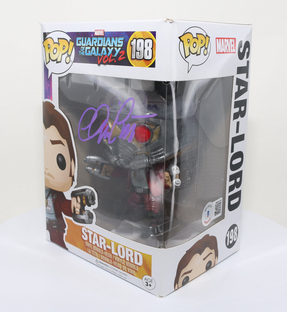 
                  
                    Chris Pratt as Star-Lord in Guardians of the Galaxy Vol. 2 (SWAU) Signed Funko POP! #198
                  
                