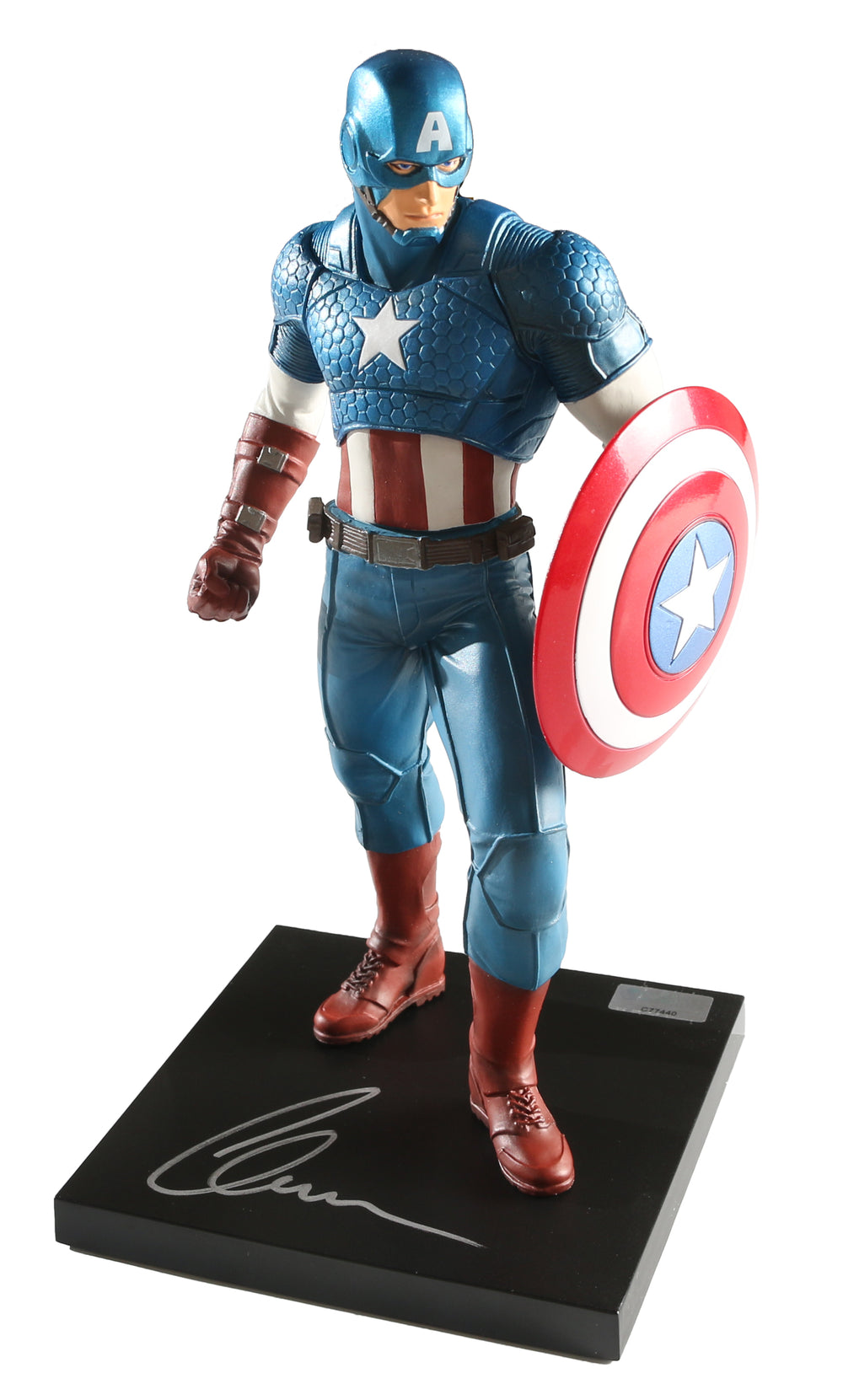 Chris Evans as Captain America (Celebrity Authentics) Signed Artfx+ Statue 1/10 Scale Pre-Painted Model Kit