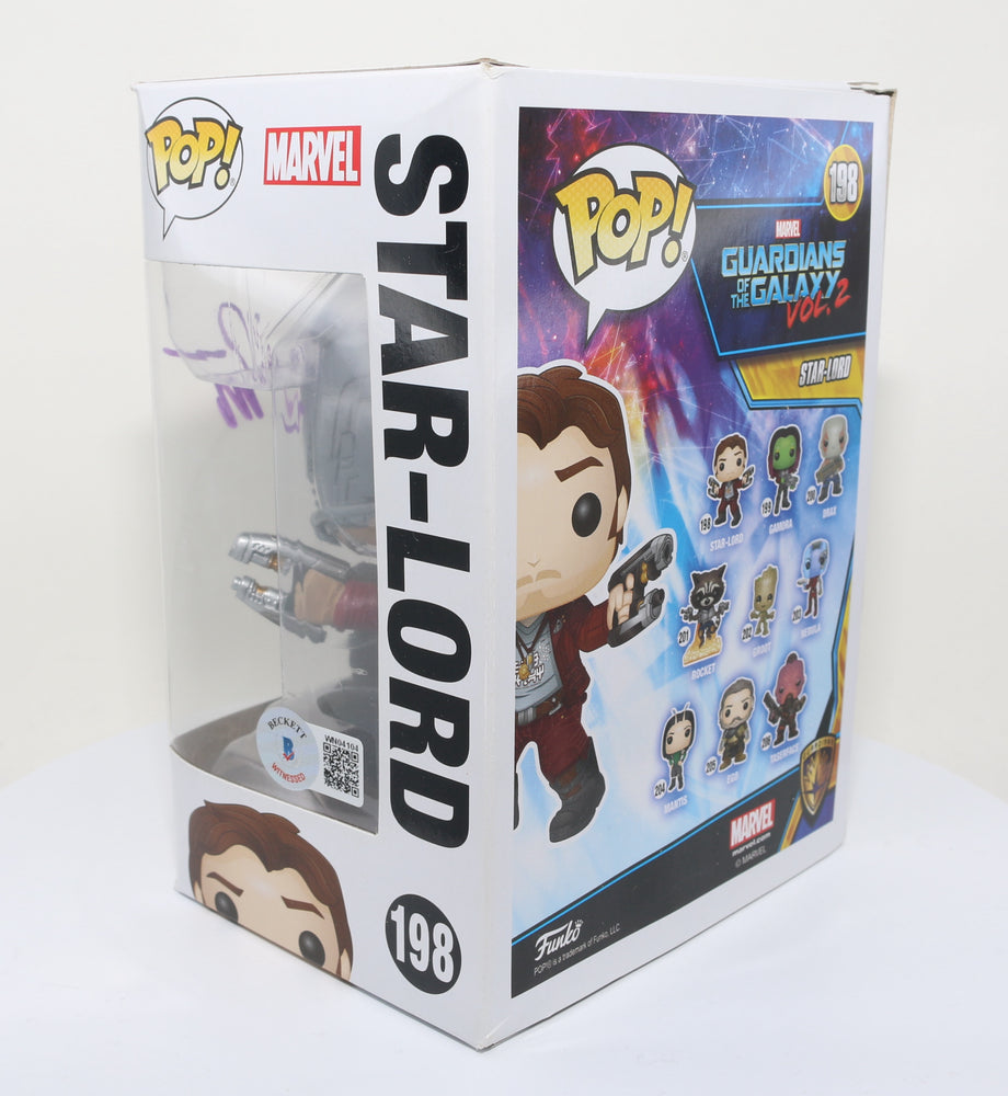 
                  
                    Chris Pratt as Star-Lord in Guardians of the Galaxy Vol. 2 (SWAU) Signed Funko POP! #198
                  
                