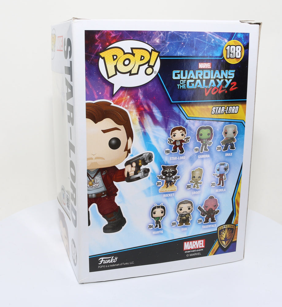 
                  
                    Chris Pratt as Star-Lord in Guardians of the Galaxy Vol. 2 (SWAU) Signed Funko POP! #198
                  
                
