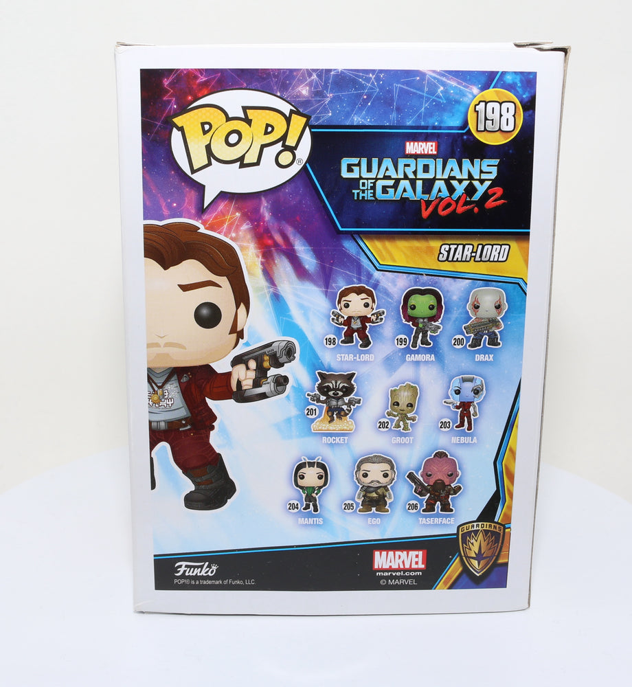 
                  
                    Chris Pratt as Star-Lord in Guardians of the Galaxy Vol. 2 (SWAU) Signed Funko POP! #198
                  
                