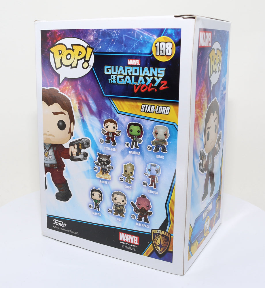 
                  
                    Chris Pratt as Star-Lord in Guardians of the Galaxy Vol. 2 (SWAU) Signed Funko POP! #198
                  
                
