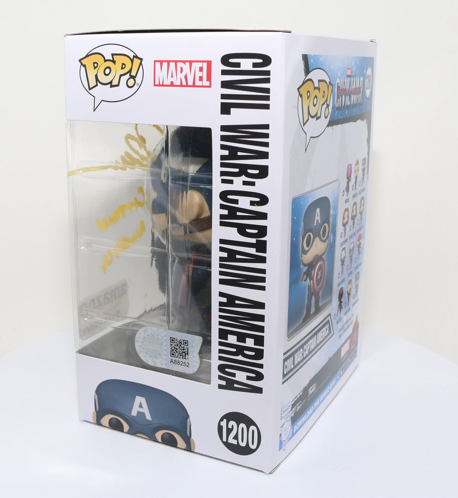 
                  
                    Chris Evans as Captain America in Captain America: Civil War (SWAU) Signed Funko POP! #1200
                  
                