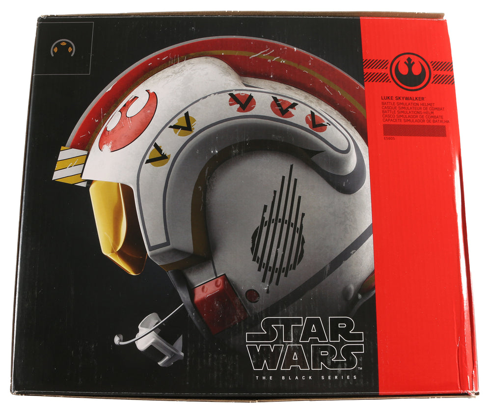 
                  
                    Luke Skywalker from Star Wars: The Empire Strikes Back Prop Replica Hasbro The Black Series Battle Simulation Helmet Signed by Mark Hamill with Character Name
                  
                