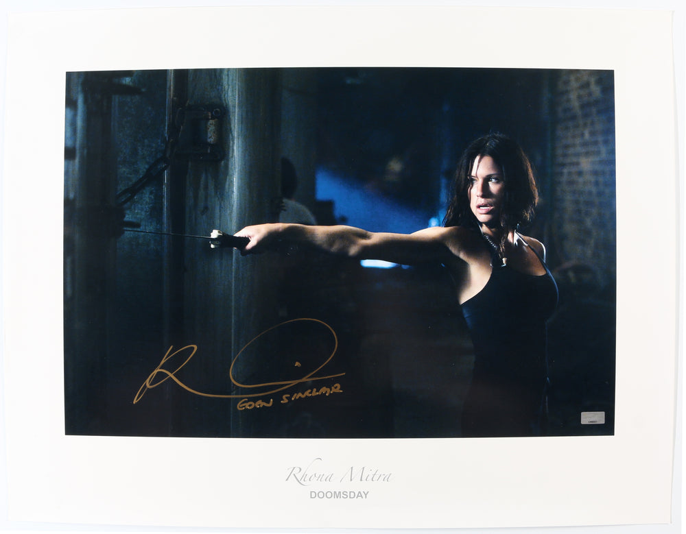 Rhona Mitra as Eden Sinclair in Doomsday (Celebity Authentics) Signed 17x22 Photo