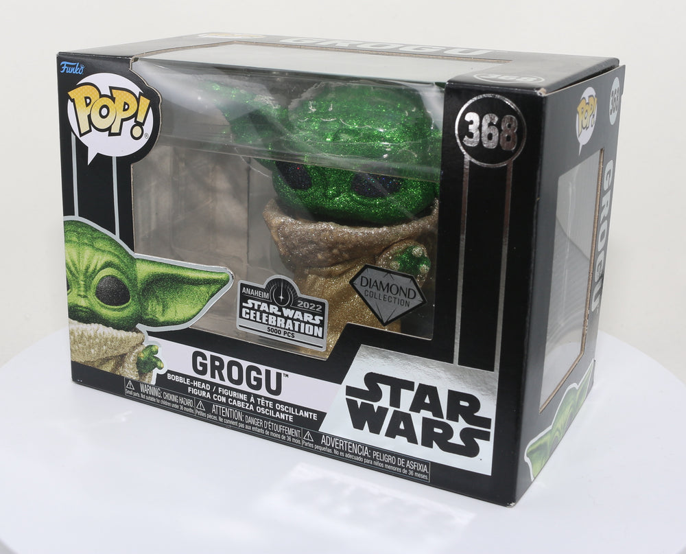 
                  
                    Grogu  from Star Wars: The Mandalorian Star Wars Celebration 2022 Exclusive Limited to 5000 Pieces Diamond Collection Funko POP! #368 - Grail
                  
                