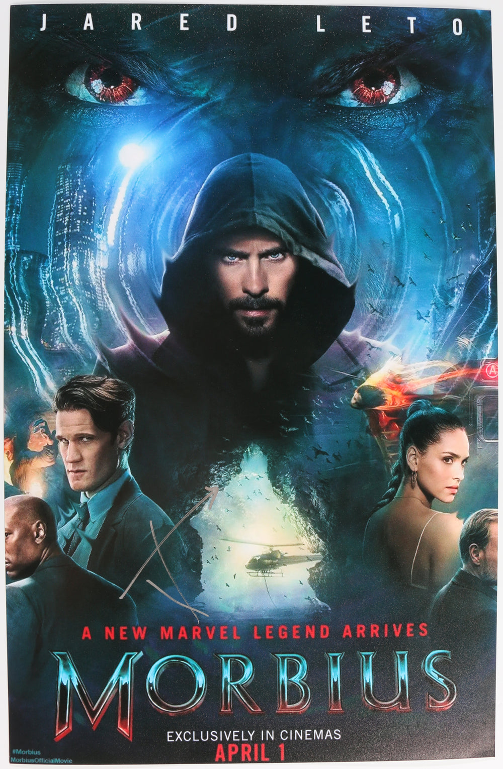 Jared Leto as Michael Morbius in Morbius Signed 11x17 Mini Poster