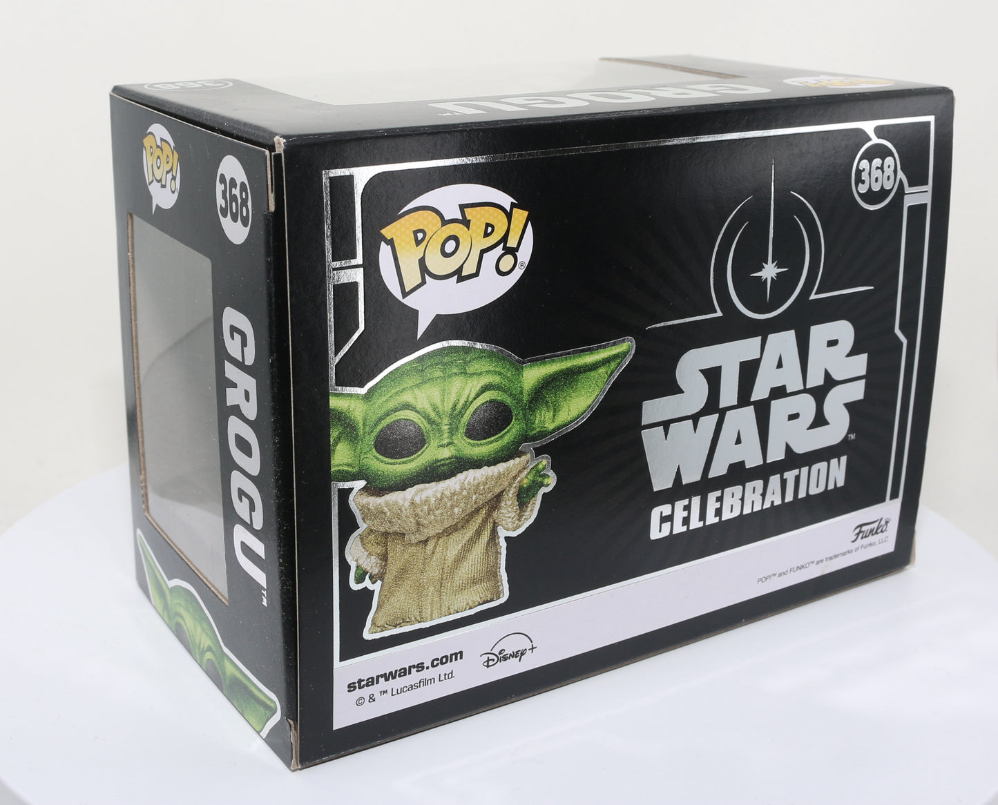 
                  
                    Grogu  from Star Wars: The Mandalorian Star Wars Celebration 2022 Exclusive Limited to 5000 Pieces Diamond Collection Funko POP! #368 - Grail
                  
                