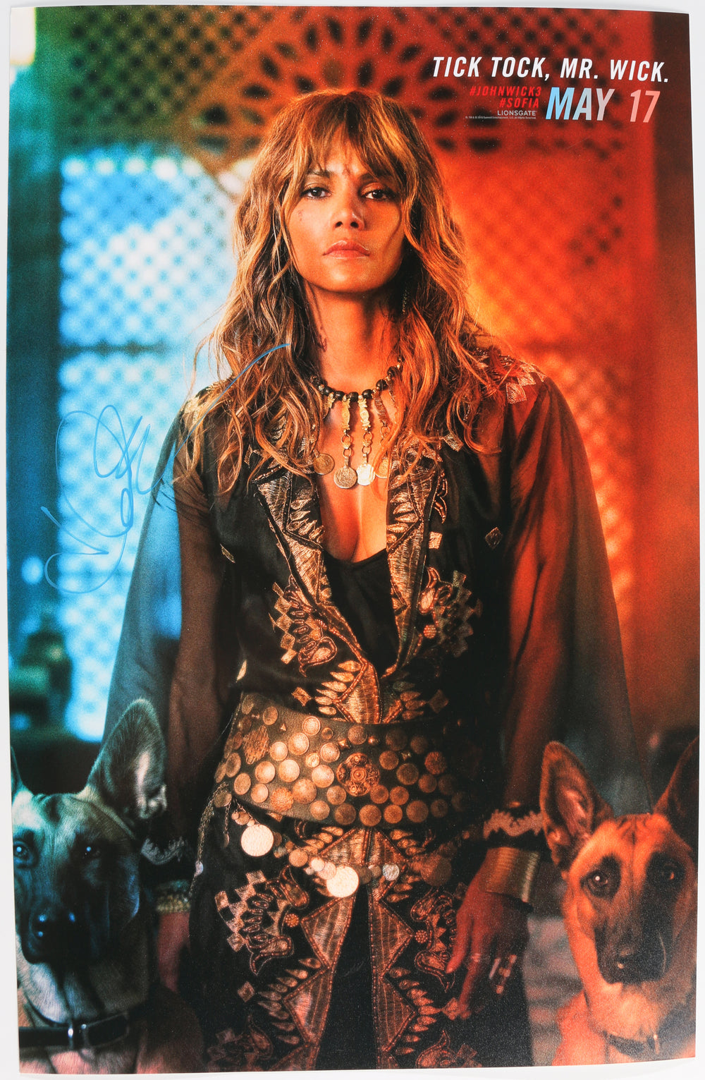 Halle Berry as Sofia Al-Azwar in John Wick: Chapter 3 – Parabellum Signed 11x17 Mini Poster