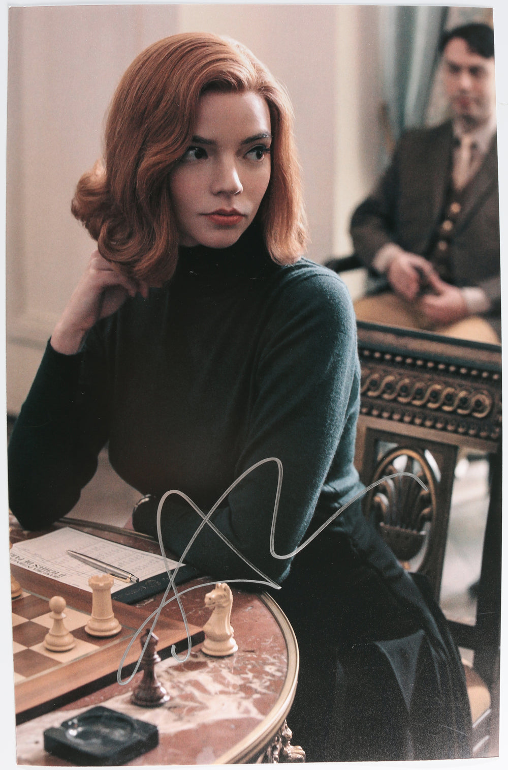 Anya Taylor-Joy as Beth Harmon in The Queen's Gambit Signed 11x17 Photo