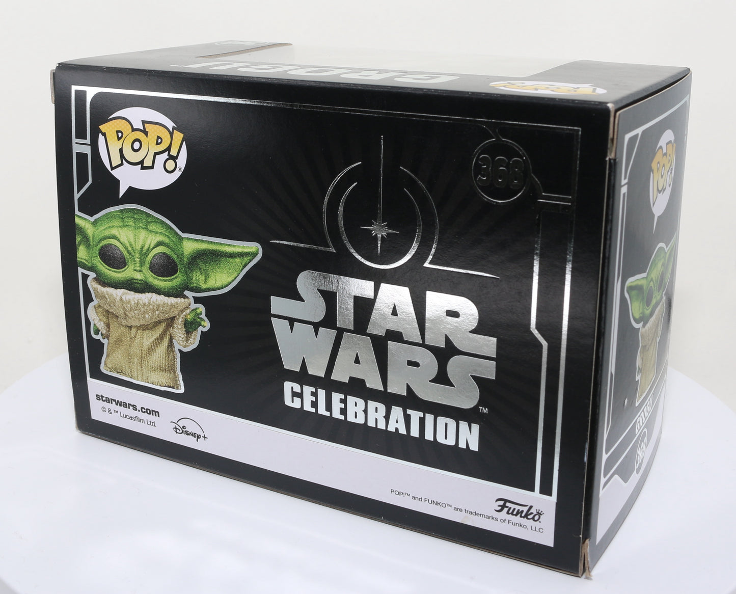 
                  
                    Grogu  from Star Wars: The Mandalorian Star Wars Celebration 2022 Exclusive Limited to 5000 Pieces Diamond Collection Funko POP! #368 - Grail
                  
                