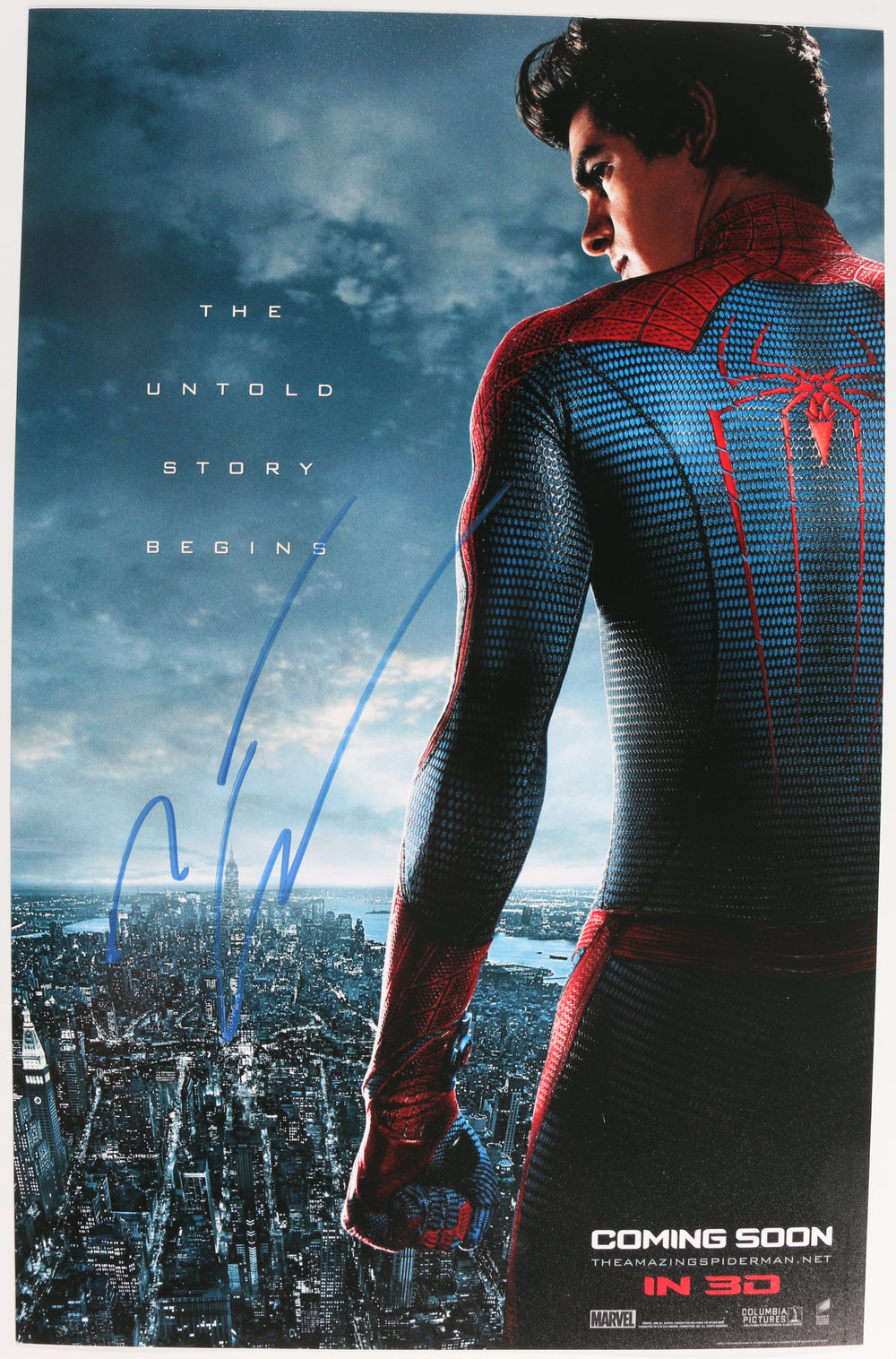 Andrew Garfield as Spider-Man in The Amazing Spider-Man Signed 11x17 Mini Poster