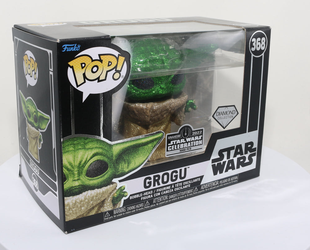 
                  
                    Grogu  from Star Wars: The Mandalorian Star Wars Celebration 2022 Exclusive Limited to 5000 Pieces Diamond Collection Funko POP! #368 - Grail
                  
                