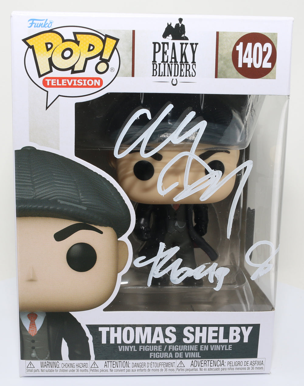 Cillian Murphy as Thomas Shelby in Peaky Blinders (SWAU) Signed Funko POP! #1402 with Character Name