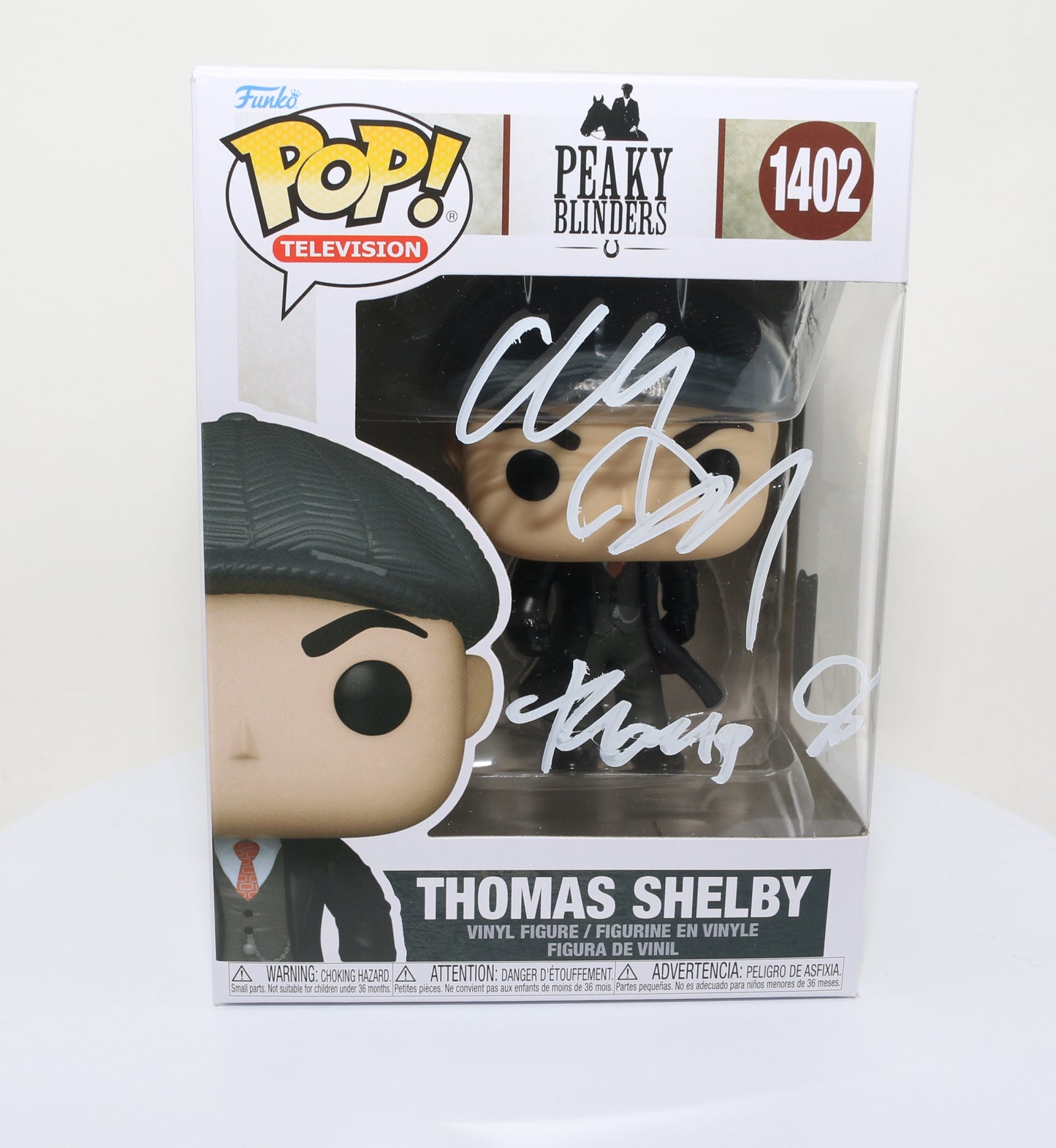 
                  
                    Cillian Murphy as Thomas Shelby in Peaky Blinders (SWAU) Signed Funko POP! #1402 with Character Name
                  
                