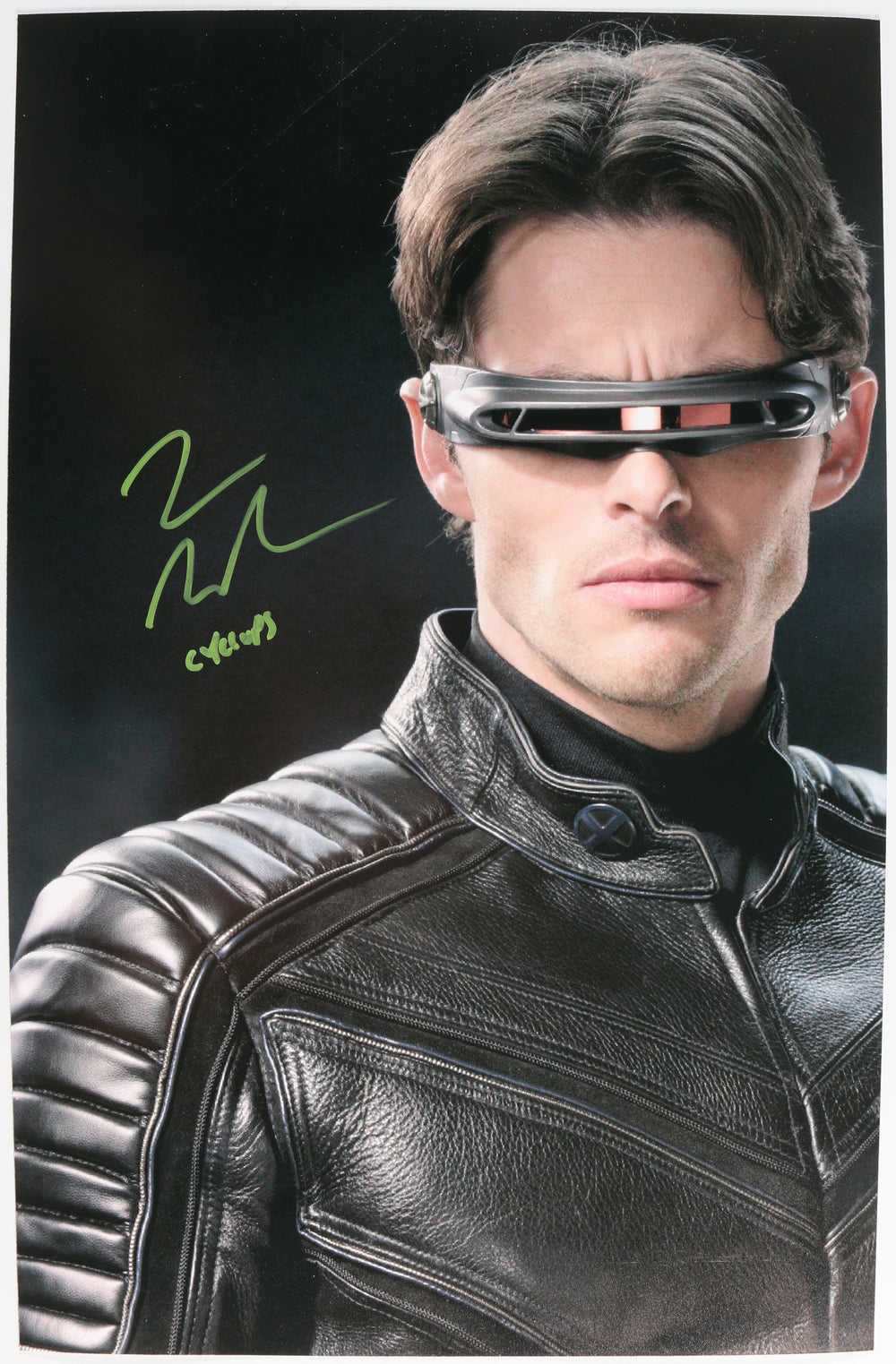 James Marsden as Cyclops in X-Men Signed 11x17 Photo with Character Name