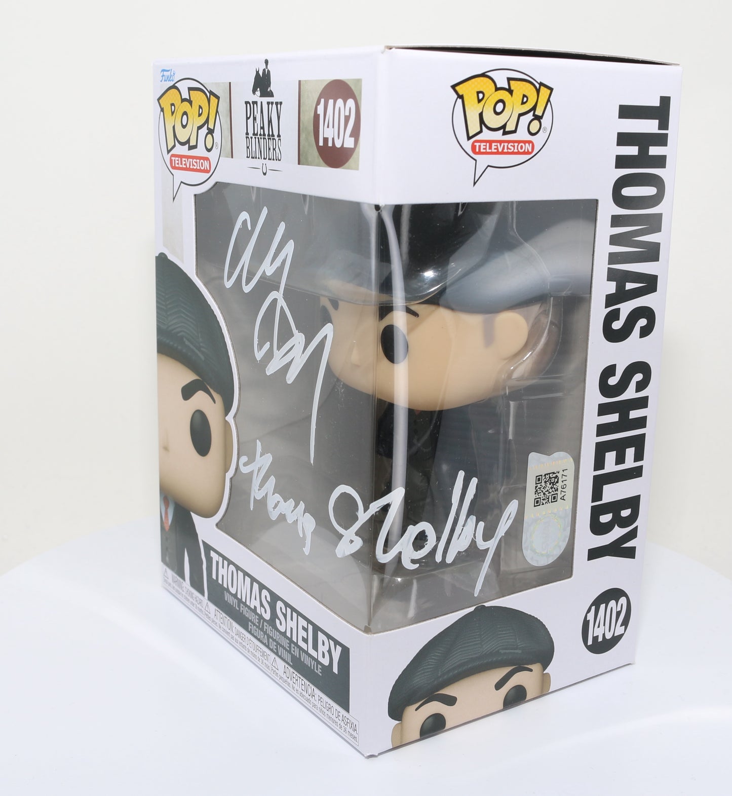 
                  
                    Cillian Murphy as Thomas Shelby in Peaky Blinders (SWAU) Signed Funko POP! #1402 with Character Name
                  
                