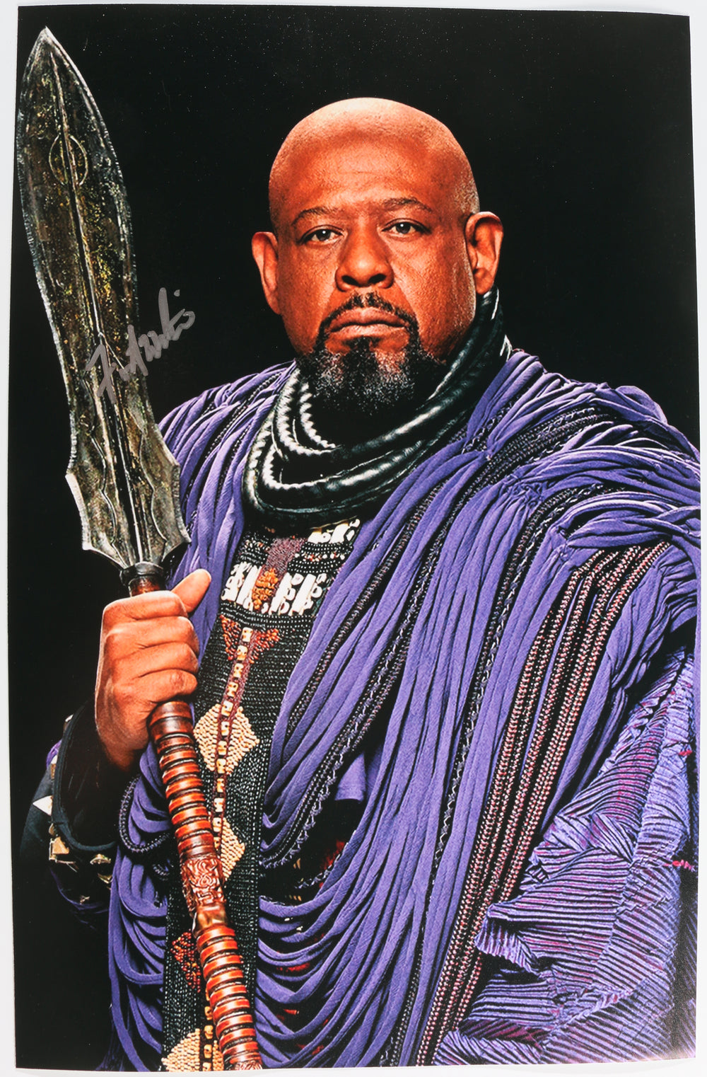 Forest Whitaker as Zuri in Black Panther Signed 11x17 Photo