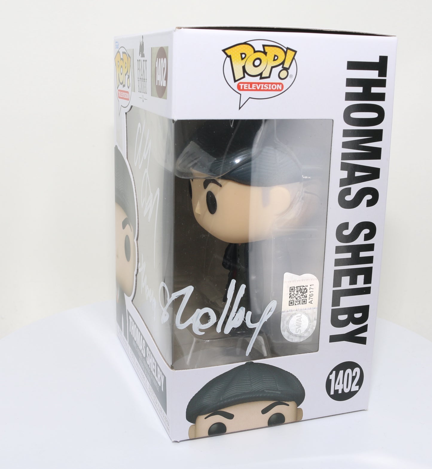 
                  
                    Cillian Murphy as Thomas Shelby in Peaky Blinders (SWAU) Signed Funko POP! #1402 with Character Name
                  
                