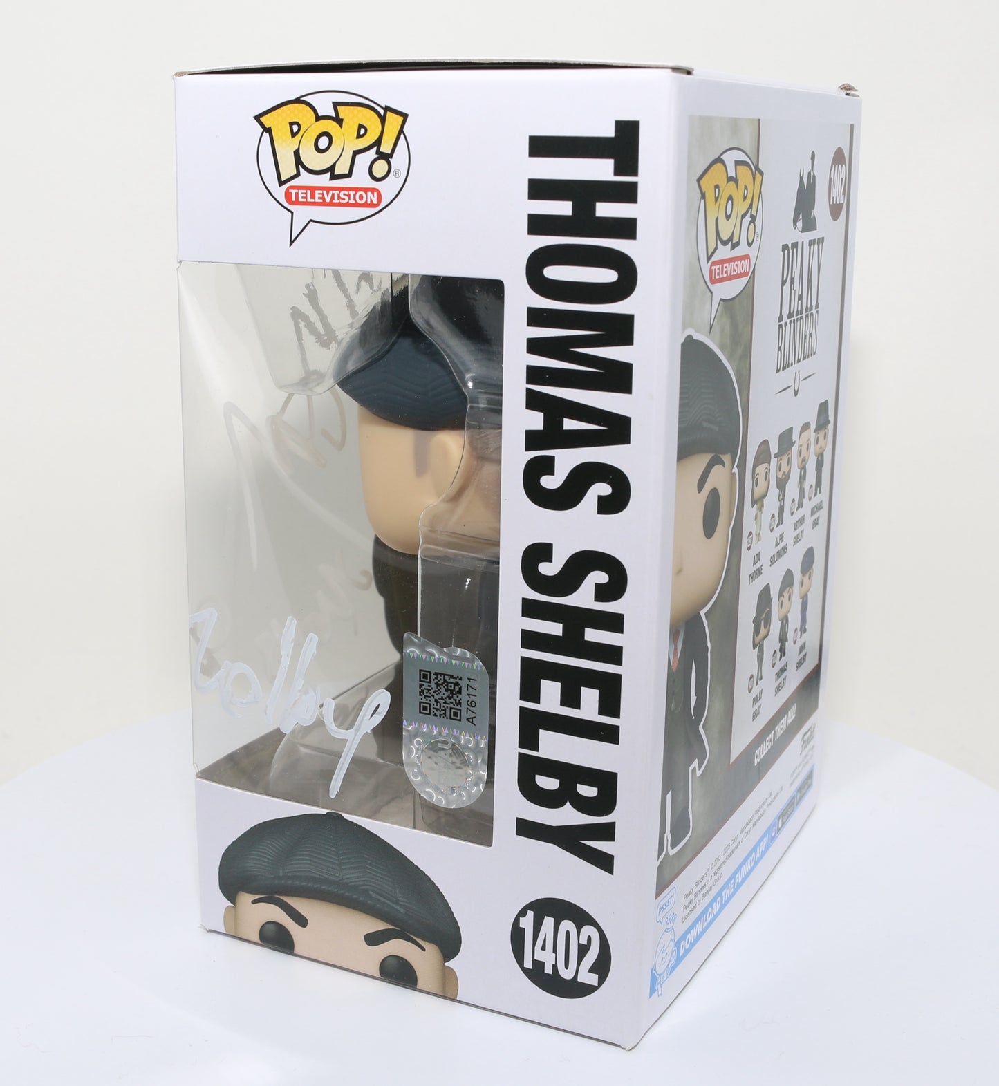 
                  
                    Cillian Murphy as Thomas Shelby in Peaky Blinders (SWAU) Signed Funko POP! #1402 with Character Name
                  
                
