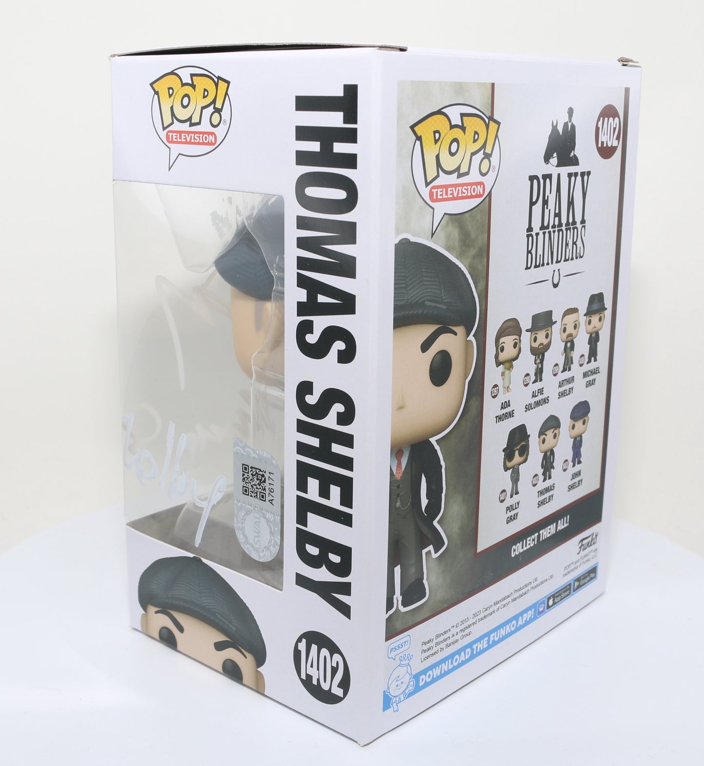 
                  
                    Cillian Murphy as Thomas Shelby in Peaky Blinders (SWAU) Signed Funko POP! #1402 with Character Name
                  
                