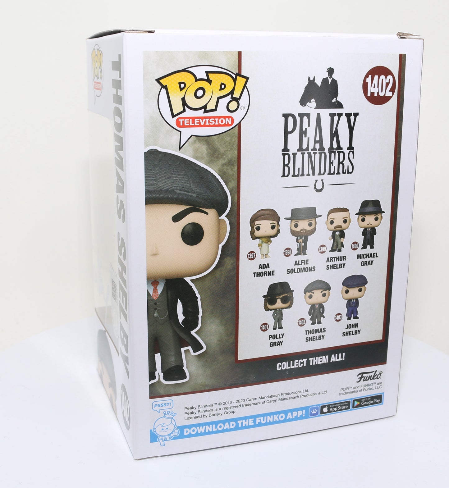 
                  
                    Cillian Murphy as Thomas Shelby in Peaky Blinders (SWAU) Signed Funko POP! #1402 with Character Name
                  
                