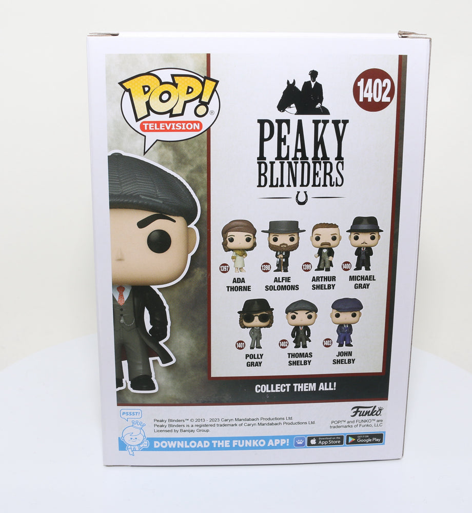
                  
                    Cillian Murphy as Thomas Shelby in Peaky Blinders (SWAU) Signed Funko POP! #1402 with Character Name
                  
                