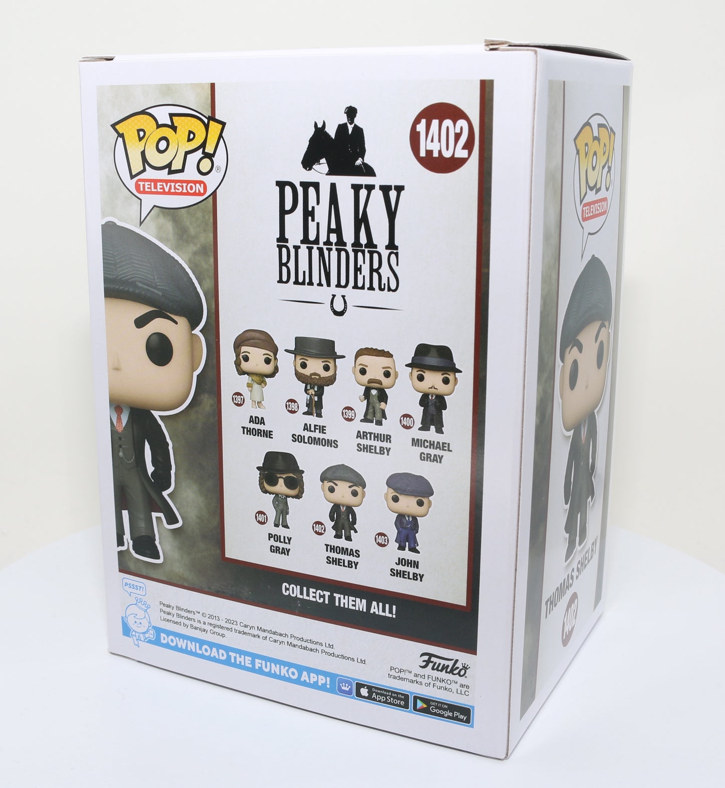
                  
                    Cillian Murphy as Thomas Shelby in Peaky Blinders (SWAU) Signed Funko POP! #1402 with Character Name
                  
                