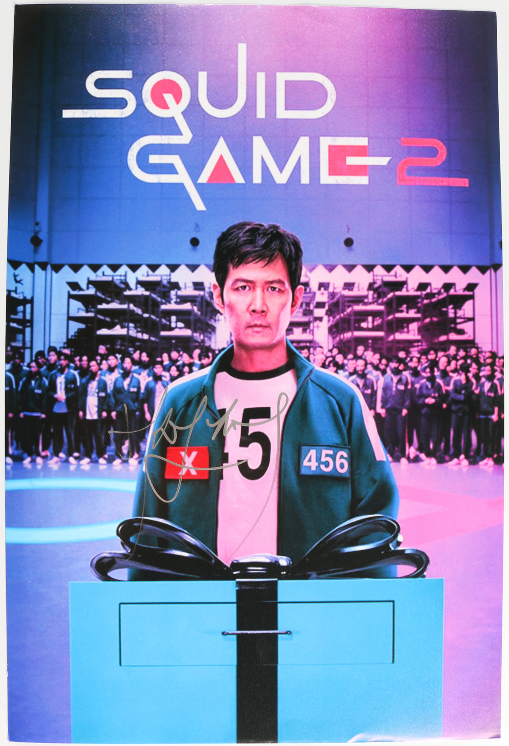 Lee Jung-jae as Seong Gi-Hun / Player 456 in Squid Game 2 Signed 12x18 Mini Poster